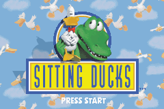 Sitting Ducks title screen for GameBoy Advance
